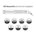 TUFT Diamond Plus 1" Hair Straightener 200W 6608 Maroon