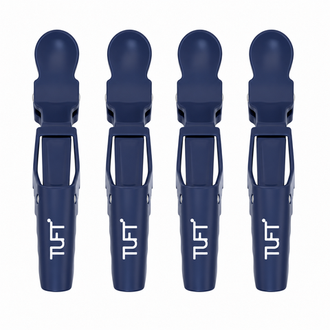 TUFT T-REX Crocodile Hair Clip 4pk - Ocean Blue