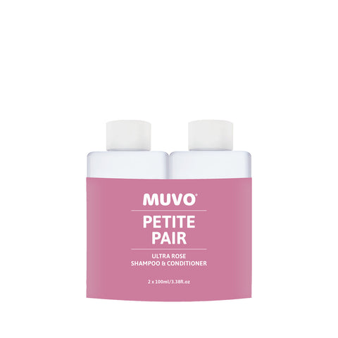 MUVO Ultra Rose Shampoo and Conditioner 100ml Petite Pair