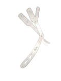 BOB Butterfly Metal Handle Cut Throat Shaving Razor - Chrome