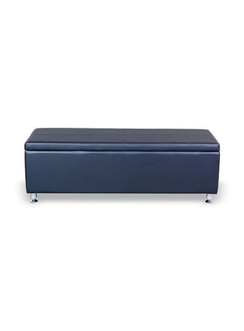 Karma Pooraka 3 Seater Ottoman Waiting Lounge With Storage 05010101 - Black - image 2