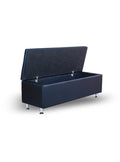 Karma Pooraka 3 Seater Ottoman Waiting Lounge With Storage 05010101 - Black