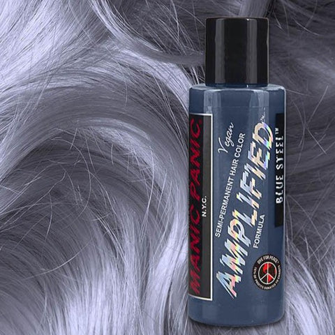 Manic Panic Blue Steel 118ml Amplified Squeeze Bottle Formula Hair Color