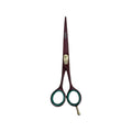 Bob Maroon Straight Scissors 882 7 Inch