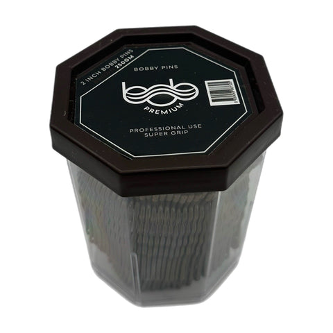 BOB Premium Bobby Pins 2 Inch 250g - Brown