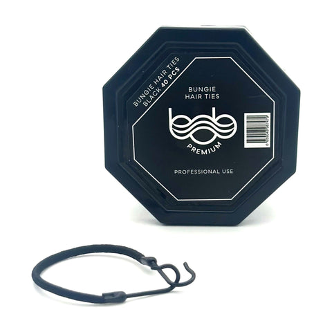 BOB Premium Bungie Hair Ties 40pc - Black