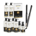 Ceylinn Keratin Straightening Treatment Kit 1L #1 (Includes Tuft Granite 0.5 Inch Straightener, Shampoo, Conditioner & Serum)
