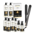 Ceylinn Keratin Straightening Treatment Kit 1L #1 (Includes Tuft Granite 2 Inch Straightener, Shampoo, Conditioner & Serum)
