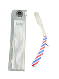 BOB Butterfly Metal Handle Cut Throat Shaving Razor - Barber Pole - image 2