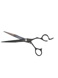 BOB Stealth Edition Black 7 Inch Japanese Steel Scissor 440C Steel - Made In Italy