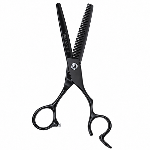 BOB Stealth Edition Black 6 Inch Japanese Steel Thinning Scissor 440C Steel - Made In Italy - image 3