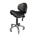 Karma Cradle Mountain Salon Stool with Back Black 07070102 - image 2