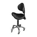 Karma Cradle Mountain Salon Stool with Back Black 07070102 - image 3