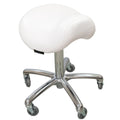 Karma Evandale Salon Saddle Stool White 07040402