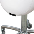 Karma Evandale Salon Saddle Stool White 07040402 - image 4