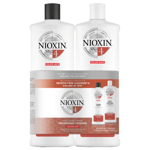 Nioxin System 4, Litre DUO Pack 1 Litre x 2