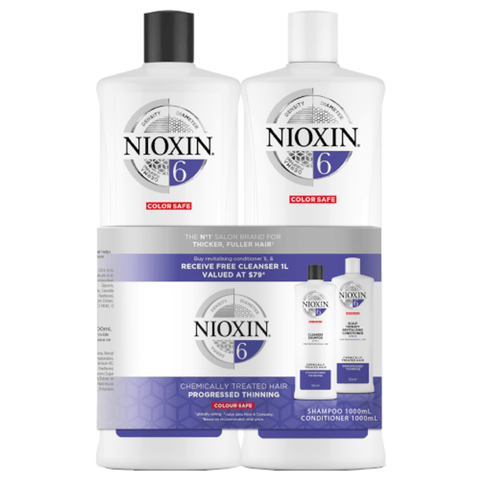 Nioxin System 6, Litre DUO Pack 1 Litre x 2