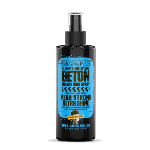 12 + 1 Deal: Immortal Beton Non Aerosol Finishing Hair Spray - Mega Strong - Ultra Shine 200ml - image 2