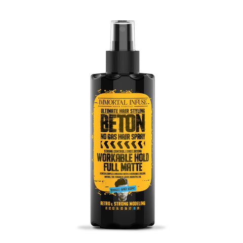 12 + 1 Deal: Immortal Beton Non Aerosol Finishing Hair Spray - Workable Hold - Full Matte 200ml - image 2