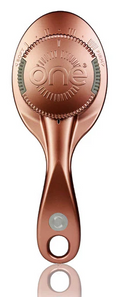 ONE PRO Hair Brush Grey Adjustable Bristle Strength Rose Gold/Grey Bristle Metallic Edition