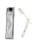 BOB Butterfly Plastic Handle Cut Throat Shaving Razor - White - image 2