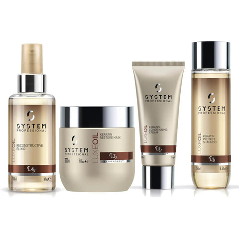 Wella System Professional Luxe Oil Keratin Quad Set