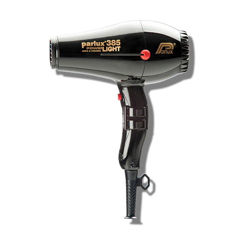 Parlux 385 Power Light Ceramic and Ionic Hair Dryer Black