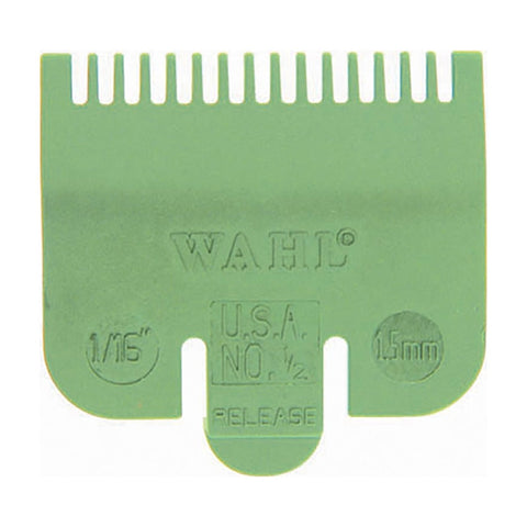 Wahl No. 1/2 Plastic Tab Attachment. Comb 1/16inch Lime