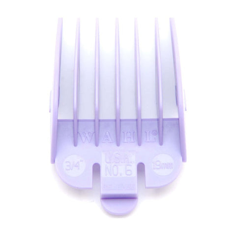 Wahl No. 6 Plastic Tab Attachment Comb 3/4inch Mauve