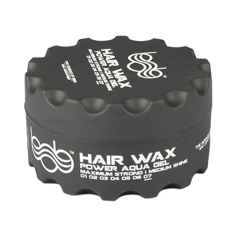 BOB Hair Wax Power Aqua Gel Maximum Strength Medium Shine 150ml GREY