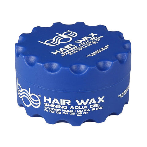 BOB Hair Wax Shining Aqua Gel Strong Hold Ultra Shine 150ml BLUE