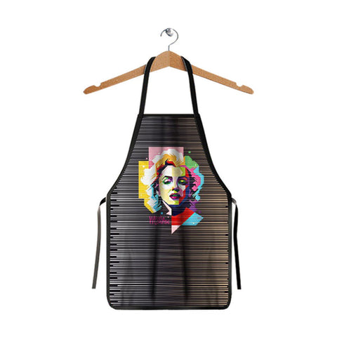 Deyaz Premium Salon Apron Marilyn Monroe Black