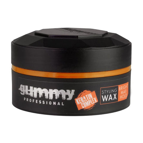 Gummy Professional Hair Styling Wax Bright Finish Orange 150ml