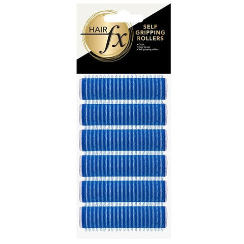 Hair FX Self Gripping 15mm Blue Velcro Rollers, 6pk