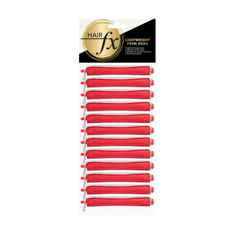 Hair FX Lightweight Perm Rods 9mm Hot Pink 12pk