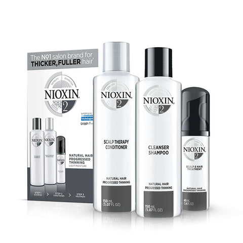 Nioxin System 2 Trial Kit 150ml for Natural Hair with Progressed Thinning