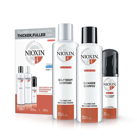 Nioxin System 4 Trial Kit 150ml for Coloured Hair with Progressed Thinning