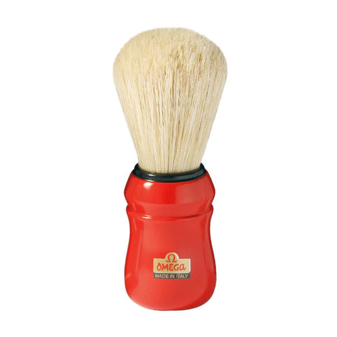 Omega Boar Bristle Shaving Brush 10049 Red