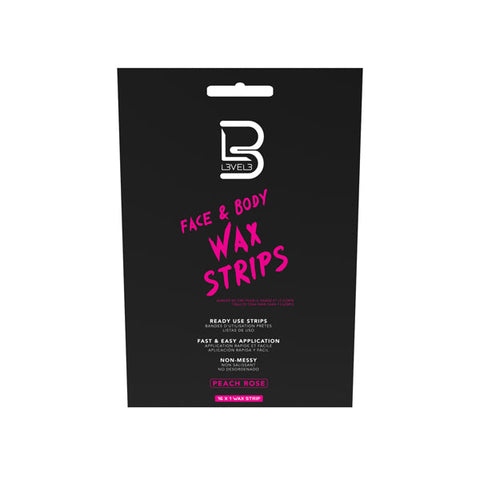 L3VEL 3 Face & Body Wax Strips 16pk