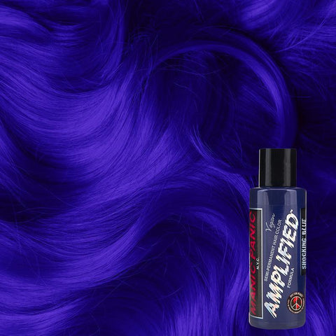 Manic Panic Shocking Blue 118ml Amplified Squeeze Bottle Formula Hair Color